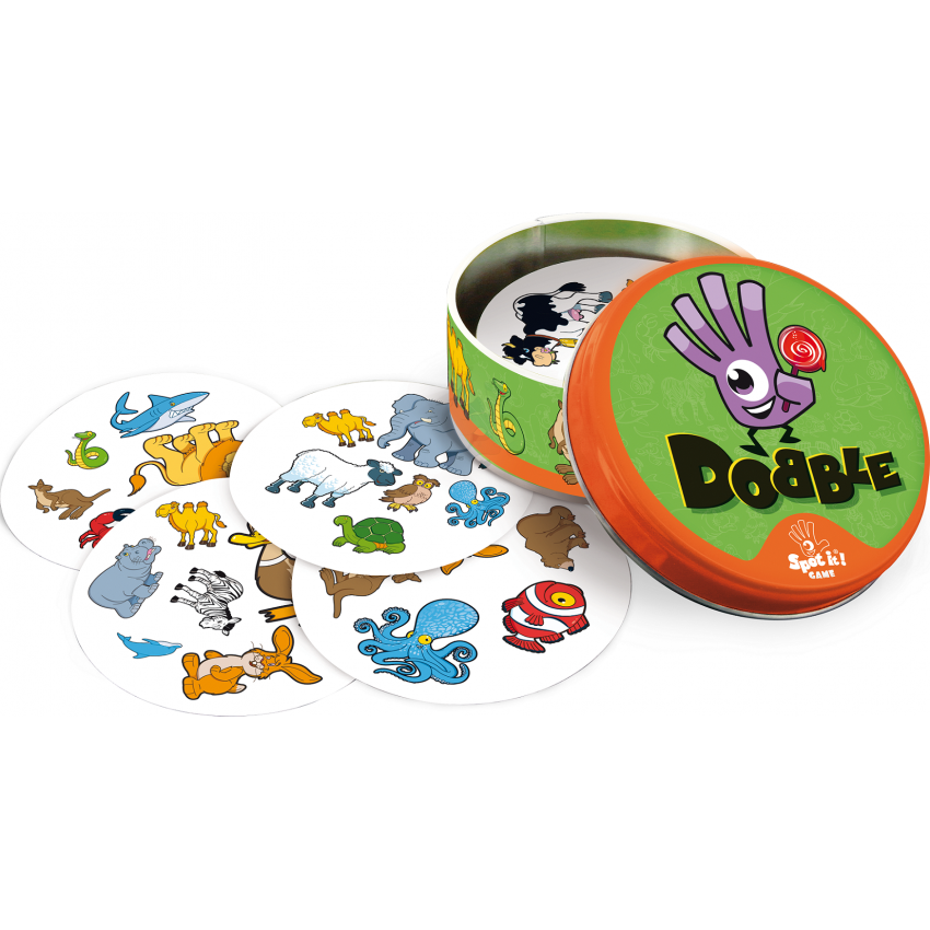Spoločenská hra Dobble KIDS pre malé deti, na hranie, kocky,narodeninovy darček