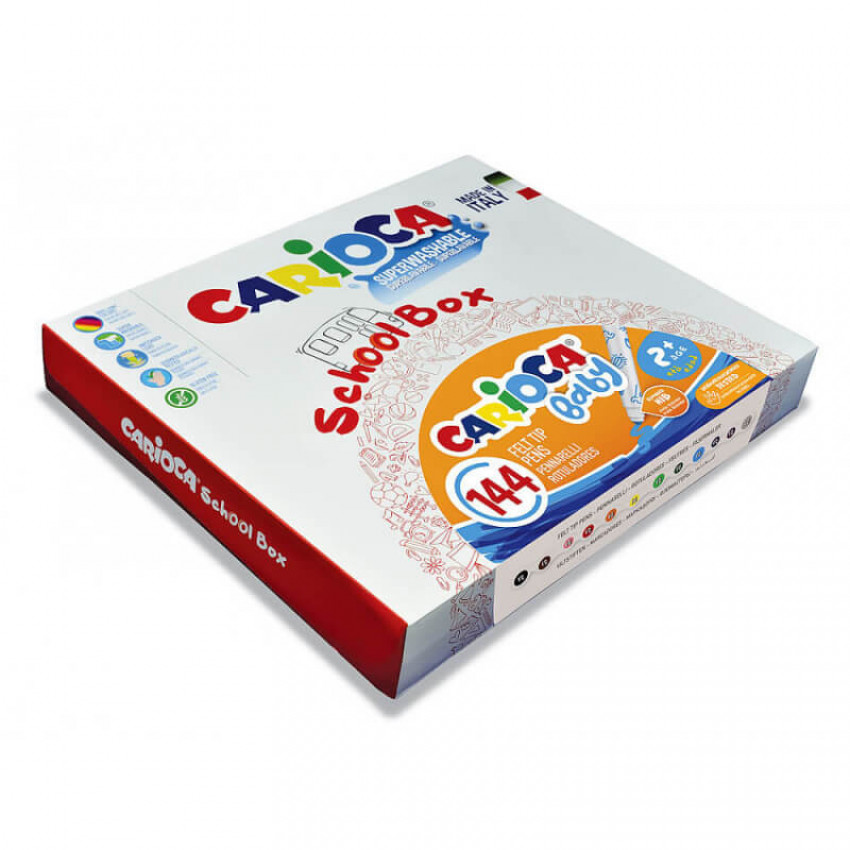 Fixky BABY pre deti od 2rokov Carioca 144ks + 2 štetce