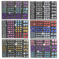 Samolepky diamantíky 120 ks