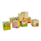 Drevenné kocky puzzle farma 9 ks Drevenné kocky puzzle farma 9 ks