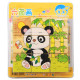 Drevenné kocky puzzle Safari 9 ks Drevenné kocky puzzle Safari 9 ks