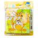 Drevenné kocky puzzle Safari 9 ks drevené kocky, drevené hračky pre malé deti