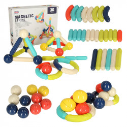 Magnetické edukačné paličky pre malé deti 36 ks v boxe