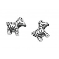 Kovová korálka Zebra 5ks