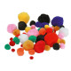 Pom-pom mix farieb 100ks Pom-pom mix farieb 100ks