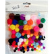 Pom-pom mix farieb 100ks Pom-pom mix farieb 100ks